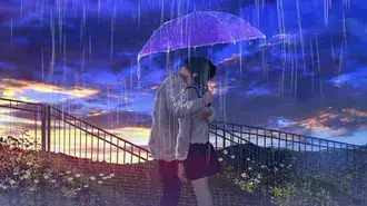 couple de pluie au coucher du soleil telechargement