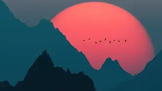 minimalista rosso tramonto scarica