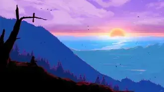 paysage de coucher de soleil minimaliste telechargement