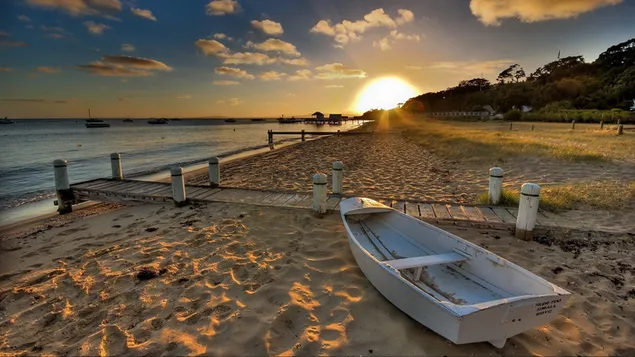 Sunset water Nature HD wallpaper
