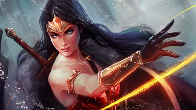Superheroi - Wonder Woman (fanart de còmics) baixada