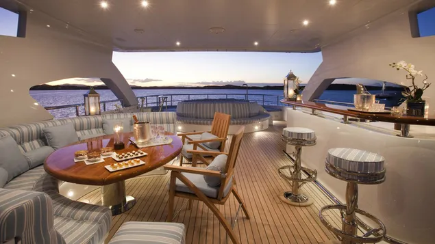 Super luxury yacht terrace download