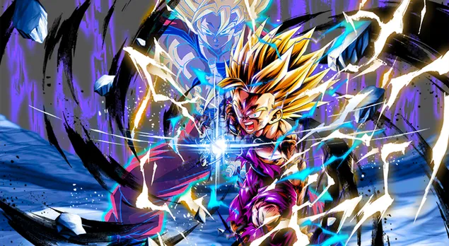 Super Saiyan 2 Gohan מ-Dragon Ball Z [Dragon Ball Legends Arts] למחשב שולחני 4K טפט