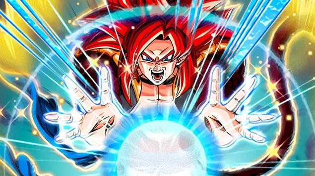 super saiyan 4 gogeta m-dragon ball gt - shadow dragon saga [dragon ball z dokkan battle art] hvrd