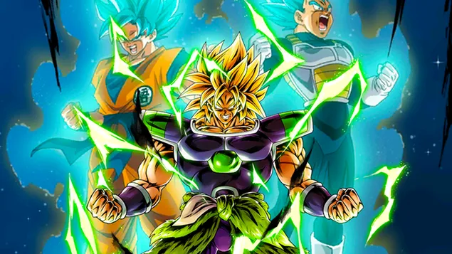 Супер Саииан Броли из Драгон Балл Супер [Драгон Балл Легендс Артс] за десктоп 4K позадина