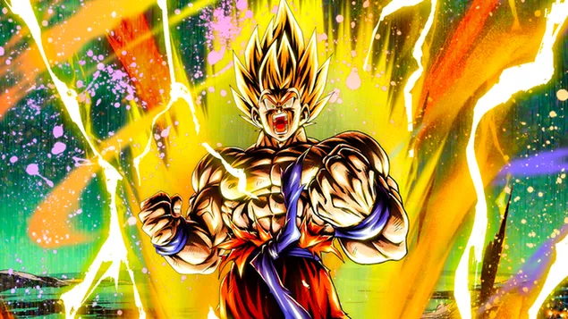 super saiyan goku angry iz dragon ball z [dragon ball legends arts] za desktop preuzmi