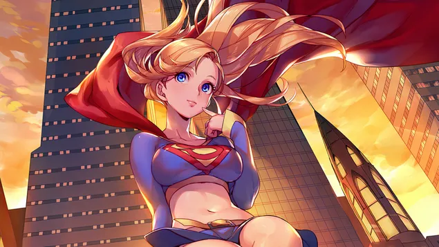 Supergirl (DC) 漫画 Superhero 4K 壁纸