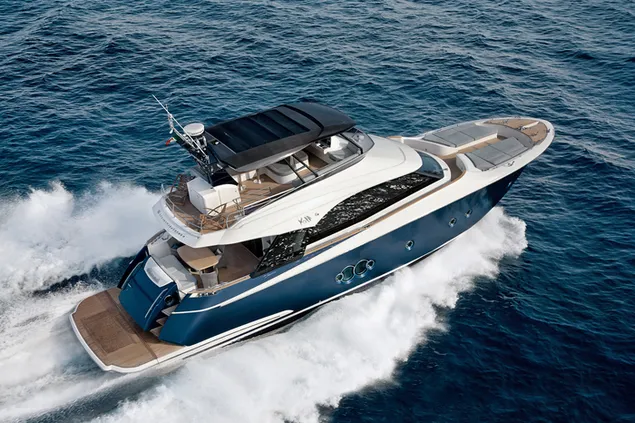 Superlux moderne blå og hvid yacht download