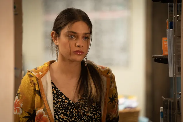 Nadnaravna grozljivka brez upanja film podoba dolgolasega dekleta 4K ozadje