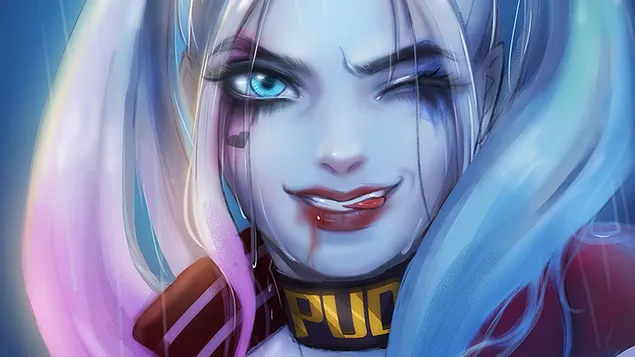 Superskurk - Harley Quinn (Comics fanart) 2K bakgrunn