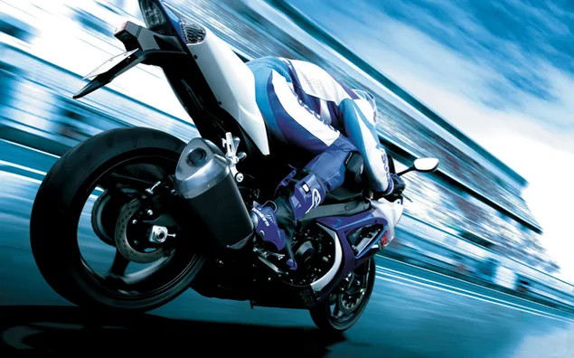 Suzuki GSX R Blue Race download