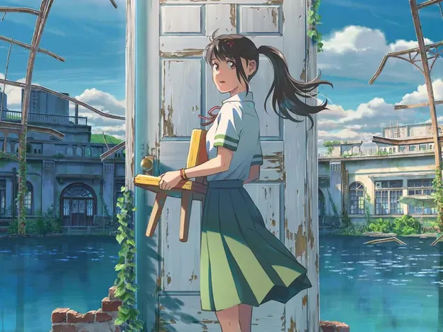 Suzume Iwato from Suzume’s Door-Locking (Suzume no Tojimari) anime movie