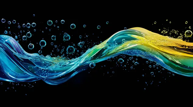 uzorci vrtloznih valova apstraktnih mjehurica u zivopisnim vodenim nijansama preuzmi