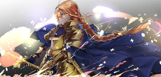 sword art online alicization - alice zuberg golden knight in shininh armor download
