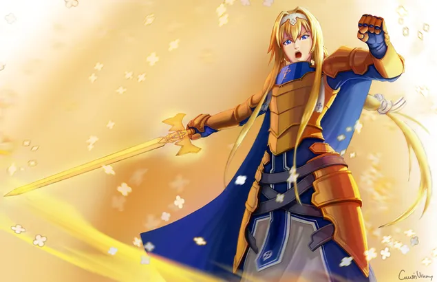 sword art online aliization - artificial labile intelligent cybernated existence (alice) brgyry khnyd