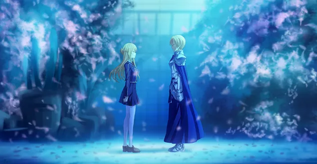 Sword Art Online Alicization - Asuna Yuuki & Eugeo 2K muurpapier