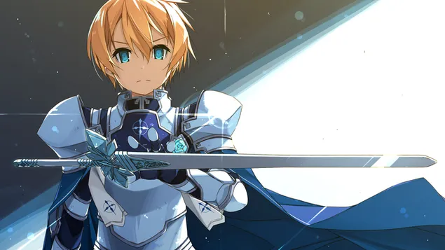 Sword Art Online Alicization - Eugeo (Silver Knight) HD baggrundsbillede