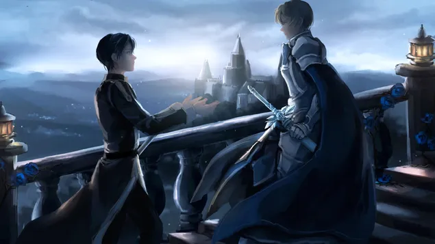 刀劍神域：Alicization - 桐人和優吉歐 4K 壁紙