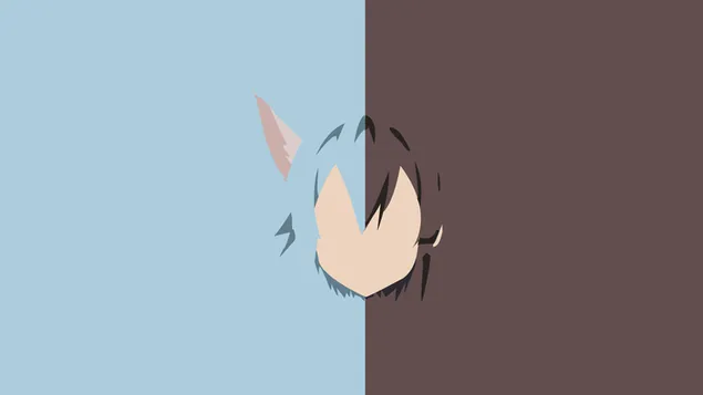 Sword art online ii, asada shino minimalist 4K wallpaper