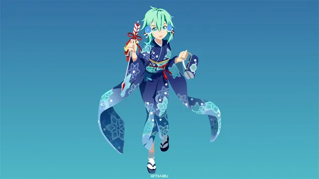 Sword Art Online II - Asada Shino (Vector) 4K wallpaper