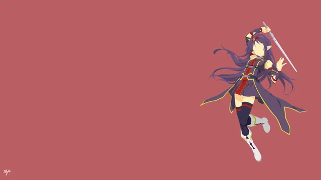 ソードアートオンラインII-紫髪の少女 HD 壁紙