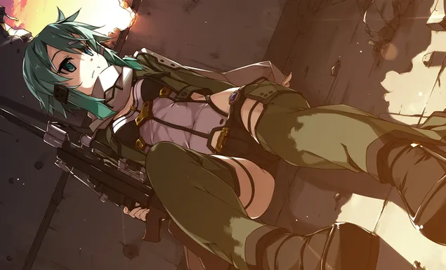 Sword Art Online II - Sinon (Sniper) HD wallpaper