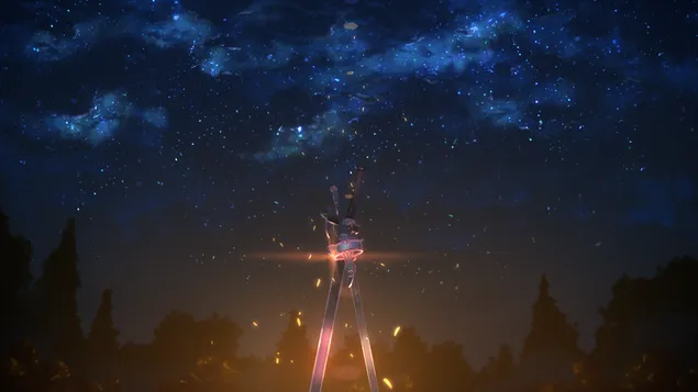 Sword Art Online Starry Sky 4K wallpaper