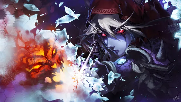 Sylvanas Windrunner (Anime Art) - World of Warcraft [WoW] 4K wallpaper
