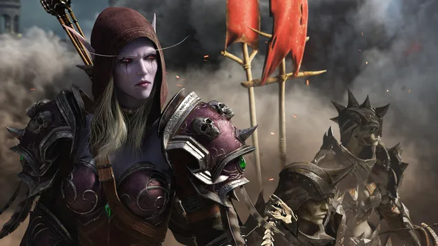 Sylvanas Windrunner: World of Warcraft [WoW] 4K achtergrond