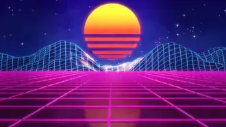 griglia solare synthwave retrowave scarica