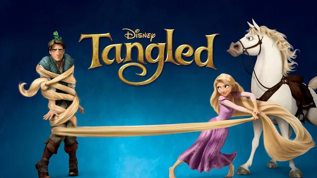 Personnage de film Tangled 2K fond d'écran