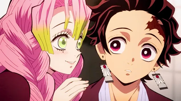 tanjiro kamado e mitsuri kanroji scarica