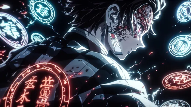 tanjiro kamado sun breathing mark nga demon slayer shkarkim