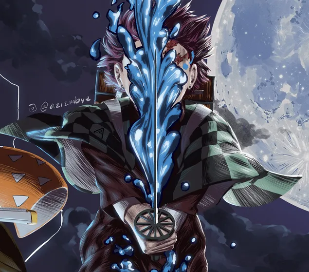 การหายใจด้วยน้ำทันจิโร่ คามาโดะ HD วอลเปเปอร์