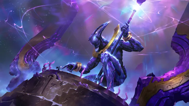 Targon 'Arbiter of the Peak' (Legends of Runeterra) - League of Legends (LOL) 4K baggrundsbillede