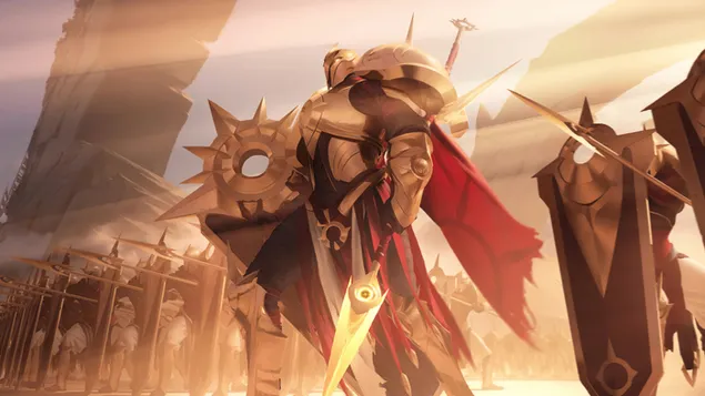 Targon Daylights Spear 'Rahvun' (Legends of Runeterra) - League of Legends (LOL) 4K bakgrund