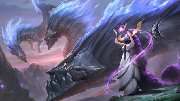 Targon 'Herald of Dragons' (Legends of Runeterra) - League of Legends (LOL) 4K wallpaper