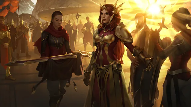 Targon 'Leona' (Legends of Runeterra) - League of Legends [LOL] 4K kertas dinding