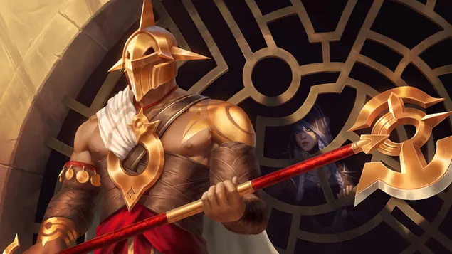 Targon Soldier 'Solari' (Legends of Runeterra) - League of Legends (LOL) 4K háttérkép