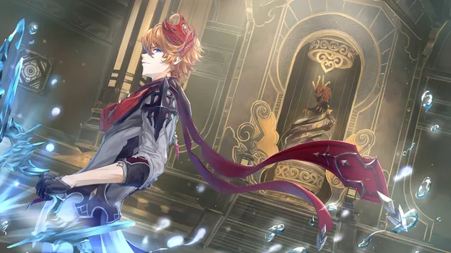 Tartaglia (Hydro Character) - Genshin Impact（动漫电子游戏） 4K 壁纸