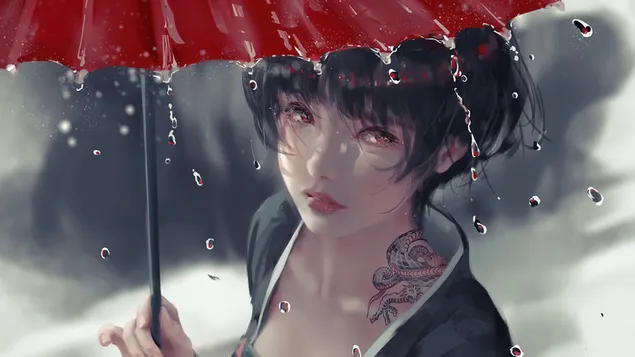 Cô gái xăm mình mưa tải xuống