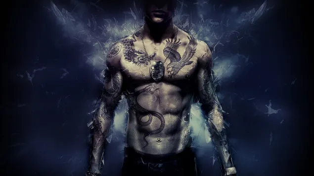 紋身的軀幹 HD 壁紙