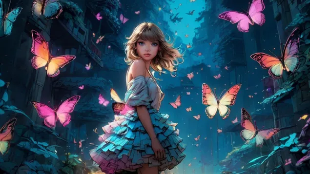 Taylor Swift verzaubert HD Hintergrundbild