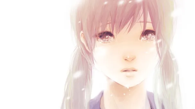 Капка солза на Хатсуне Мику 4K тапет