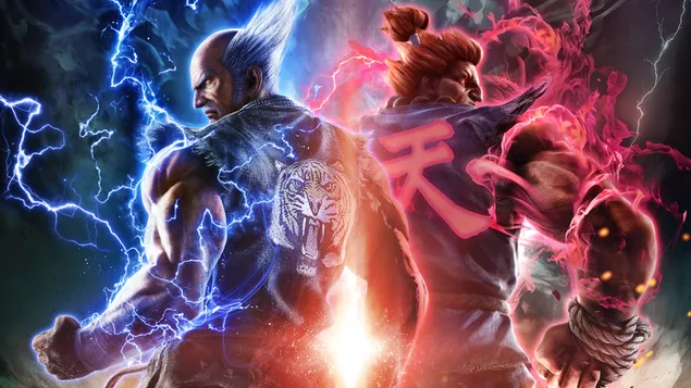 Tekken 7 - Heihachi Vs Akuma 4K wallpaper