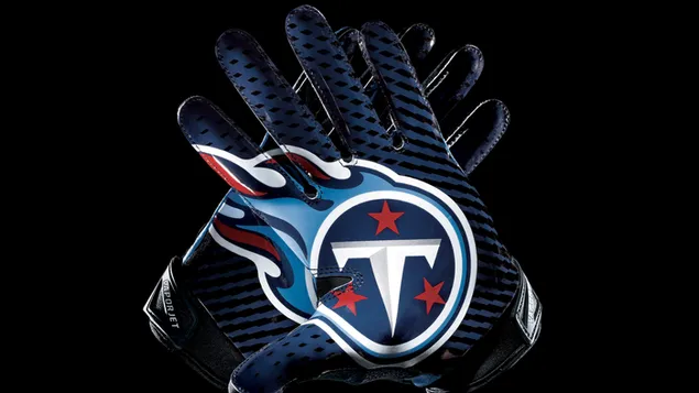 Tennessee titans logo in gloves