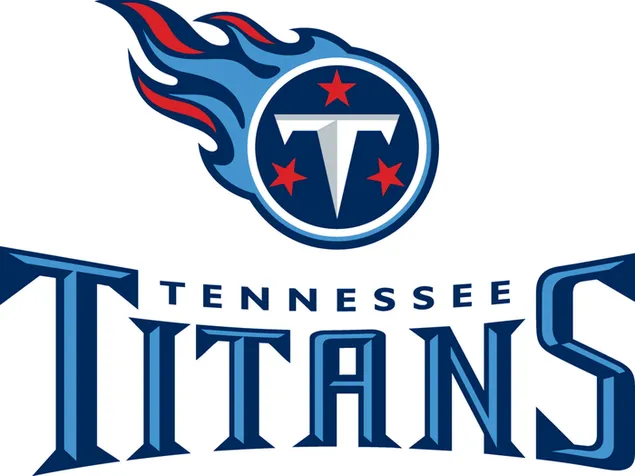 Tennessee titans logo på hvit bakgrunn 2K bakgrunn
