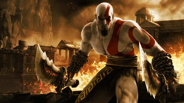 Thần chiến tranh, kratos, con người, thắt lưng, quần áo tải xuống