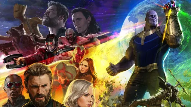 Thanos trok de Infinity Stone-handschoen aan