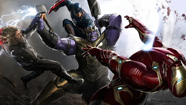 Thanos Vs Avengers